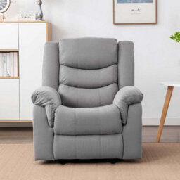 More4Homes Seattle Manual Fabric Recliner Chair Grey - thumbnail 7