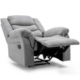 More4Homes Seattle Manual Fabric Recliner Chair Grey - thumbnail 4