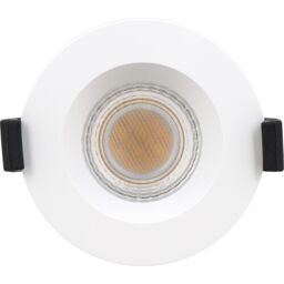 Luceco Ftype Mk2 Matt White Fixed Led Fire-Rated Cool & Warm Downlight 6W Ip65, Pack Of 6 - thumbnail 3