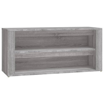 Berkfield Elegant Shoe Rack Grey Sonoma 100X35X45 Cm Engineered Wood - image 1