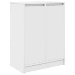 Vidaxl Shoe Cabinet White 57X34X76 Cm Engineered Wood - thumbnail 2