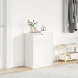 Vidaxl Shoe Cabinet White 57X34X76 Cm Engineered Wood - thumbnail 1