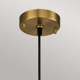 Luminosa Lighting Luminosa Etoile Dome Pendant Ceiling Light, Aged Brass And Gold Leaf - thumbnail 2