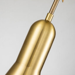 Luminosa Lighting Luminosa Etoile Dome Pendant Ceiling Light, Aged Brass And Gold Leaf - thumbnail 5