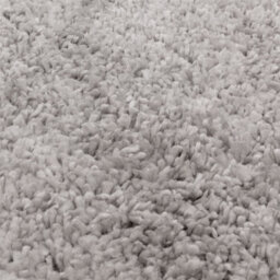 Light Grey Shaggy Plain Modern Jute Backing Rug For Living Room Bedroom And Dining Room-200Cm X 290Cm - thumbnail 2