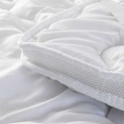 Dual Layer Mattress Topper Air Flow Hypo Allergenic Soft Touch Bedding - thumbnail 4