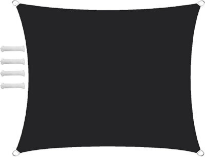Black 2X3M Rectangular Oxford Shade Sail - image 1