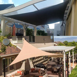 Black 2X3M Rectangular Oxford Shade Sail - thumbnail 3
