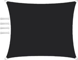 Black 2X3M Rectangular Oxford Shade Sail - thumbnail 1