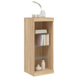 Berkfield Sideboard With Led Lights Sonoma Oak 41X37X100 Cm - thumbnail 4