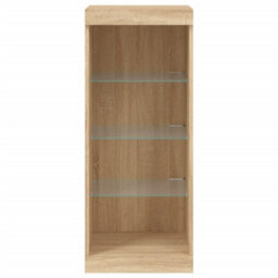 Berkfield Sideboard With Led Lights Sonoma Oak 41X37X100 Cm - thumbnail 6