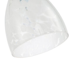 Happy Homewares Cylindrical Opal White Snowflake 25Cm Glass Pendant Lighting Shade - thumbnail 5