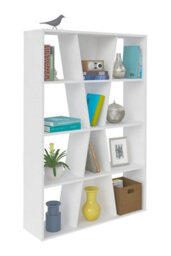 Seconique Naples Bookcase In White Painted Finish With Inlaid Centre Section - thumbnail 6