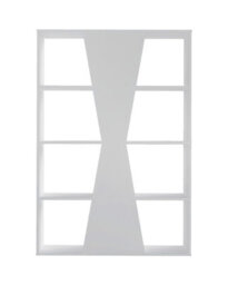 Seconique Naples Bookcase In White Painted Finish With Inlaid Centre Section - thumbnail 5