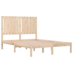 Berkfield Bed Frame Solid Wood Pine 120X200 Cm - thumbnail 4