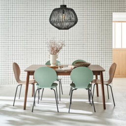 Sweeek - 6 To 8-Seater Extendable Rectangular Dining Table Lina Walnut 210X90X75 Cm - thumbnail 6