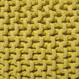 Wyld And Coco Brightnest Yellow Knitted Pouffe 50 X 50 Cm With Eps Beads Filling - thumbnail 6