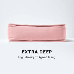 Homescapes Pink Cotton Dining Booster Cushion - thumbnail 5
