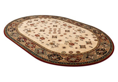 RugsX Wool Carpet Omega Oval Taros Oriental Rudy 2 Terracotta  200X300 Cm - image 1