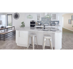 Wtc White Gloss Vogue Lacquered Finish 3Mtr Modern Square Cornice/pelmet Trim - thumbnail 3