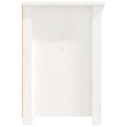 Walplus Tv Cabinet White 114X35X52 Cm Solid Wood Pine - thumbnail 8