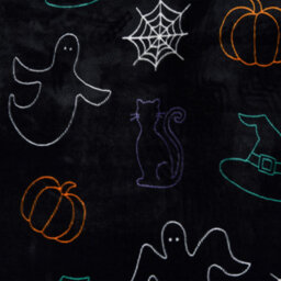 Smart Living Super Soft Halloween Mix Fleece Reversible Duvet Cover With Pillowcase - thumbnail 4