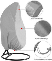 Hanging Chair Cover, Protective Cover For Egg Chairs, Waterproof Furniture With Zipper - thumbnail 3