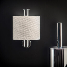 Cosmic Toilet Roll Holder With Lid, Vertical,  Silver, Anti-Corrosion, Architect S+ Collection - thumbnail 4