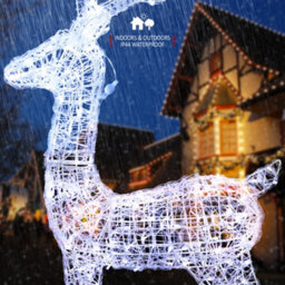 Verymerry Christmas Outdoor Reindeer Stag, 240 Led Light Up Acrylic Figures Garden Christmas Decoration, Auto-Off Timer  - Cool - thumbnail 5