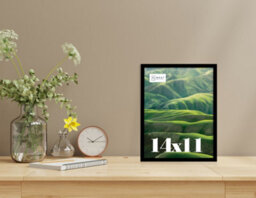 14X11 Black Picture Frame (35.6 X 27.9Cm) Poster, Photo, Artwork, Gallery Wall Or Print - thumbnail 2