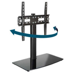 "Swivel Tv Table Stand For Tvs Up To 55"", Max Vesa 400X400, Glass Base" - thumbnail 2