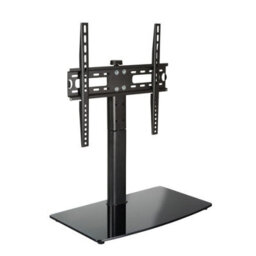 "Swivel Tv Table Stand For Tvs Up To 55"", Max Vesa 400X400, Glass Base" - thumbnail 1