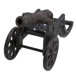 AB Tools Cannon Cast Iron Model Statue Figure Collectible Sculpture Small Replica Ornament - thumbnail 3