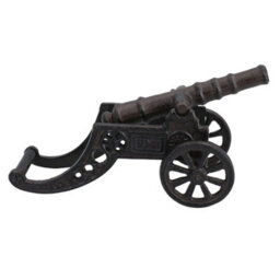 AB Tools Cannon Cast Iron Model Statue Figure Collectible Sculpture Small Replica Ornament - thumbnail 2