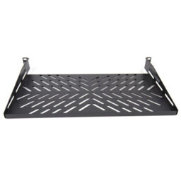Kenable Pro Vented Cantilever Shelf 1U 300mm Deep Black For 19 Inch Data Cabinet - thumbnail 4