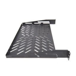 Kenable Pro Vented Cantilever Shelf 1U 300mm Deep Black For 19 Inch Data Cabinet - thumbnail 5