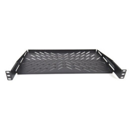 Kenable Pro Vented Cantilever Shelf 1U 300mm Deep Black For 19 Inch Data Cabinet - thumbnail 6