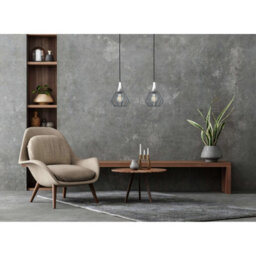 Luminosa Lighting Luminosa Selene Bar Pendant Ceiling Light Black, Silver 2X E27 - thumbnail 3
