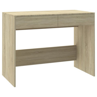 Berkfield Sturdy Desk Sonoma Oak 101X50X76.5 Cm Engineered Wood