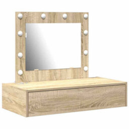 Walplus Dressing Table Brown 83 X 40 X 70 Cm Engineered Wood - thumbnail 2