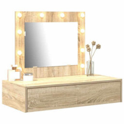 Walplus Dressing Table Brown 83 X 40 X 70 Cm Engineered Wood - thumbnail 3