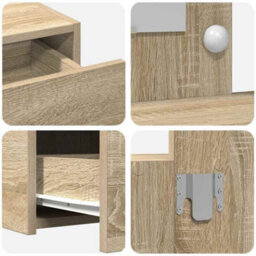 Walplus Dressing Table Brown 83 X 40 X 70 Cm Engineered Wood - thumbnail 8