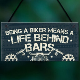 Red Ocean Novelty Biker Gifts For Men Hanging Motorcycle Motorbike Man Cave Garage Plaque Gifts For Him Dad Grandad - thumbnail 5