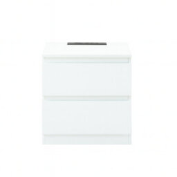 Home Treats Set Of 2 Bedside Tables White 2 Drawer Nightstand Table With 2 Uk Plugs Usb A And Usb C Chest Of Drawers 2M Cable - thumbnail 7