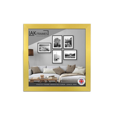 "AK Frames 19X19"" Gold Poster Frame - Modern Picture Frame For Wall Art, Prints And Photos - Durable And Stylish Display Frame" - image 1