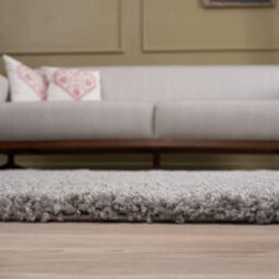 The Rugs Grey Soft Plain Design Fluffy Shaggy Rugs And Runners High Pile Living Room Kitchen Hallway 380 - thumbnail 4