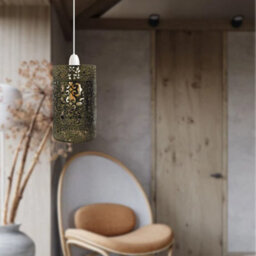 Drum Style Metal Lampshade  Easy Fit Ceiling Pendant Light Shade - thumbnail 2