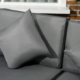 Outsunny 8 Pieces Patio Rattan Sofa Set Outdoor Garden Furniture Set Grey - thumbnail 8