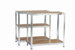 Rhino Racking 5 Bays - 180 X 90 X 40Cm - Galvanised - 5 Tier Boltless Heavy Duty Garage Shelving Unit - 1000Kg Load Weight - thumbnail 6