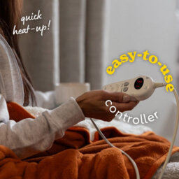 Russell Hobbs Electric Blanket 120W Heated Throw Orange 9 Heats With 2 Year Guarantee Rhht1003Or - thumbnail 7